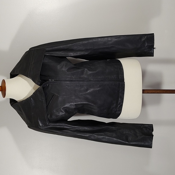 Coat: Genuine Leather Jacket - Picture 3 of 13